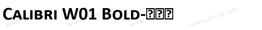 Calibri W01 Bold字体转换